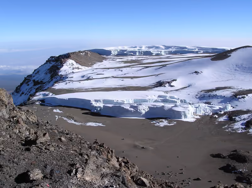 Glacier Furtwängler au sommet du Kilimandjaro.
