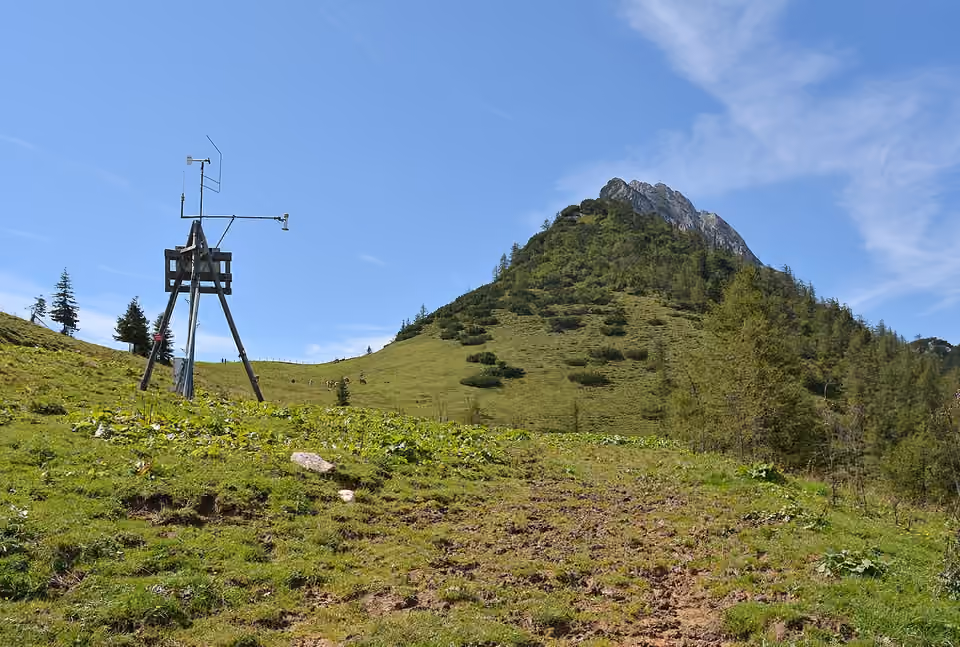 Station météorologique au col d’Arlingsattel, près du Bosruck dans les Alpes autrichiennes.