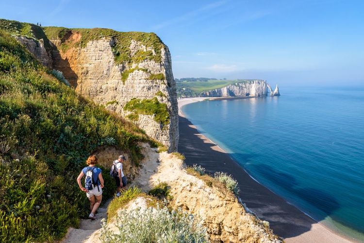 Paysage de randonnée en Normandie